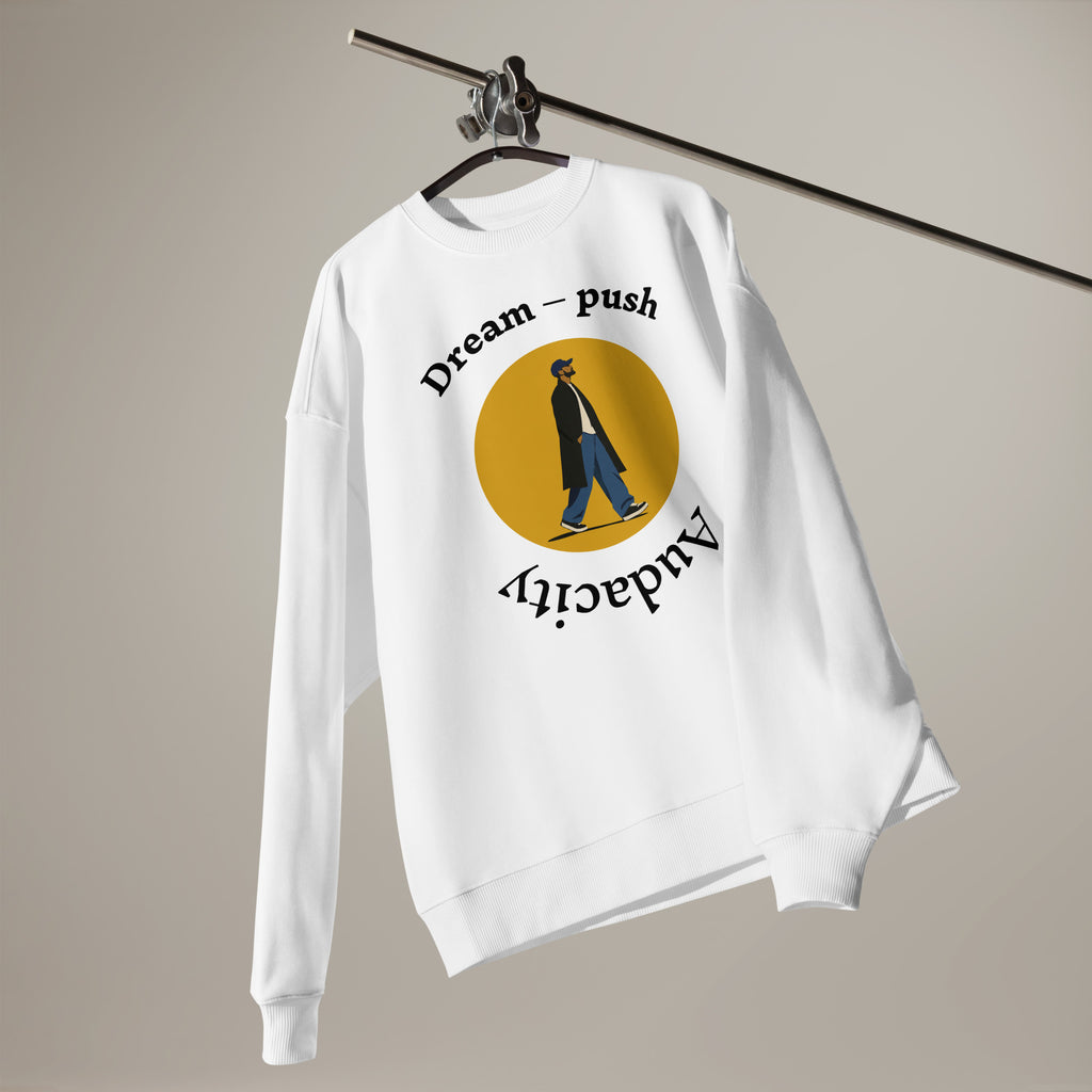 Oversized heavyweight sweatshirt for daily motivation and encouragement 
